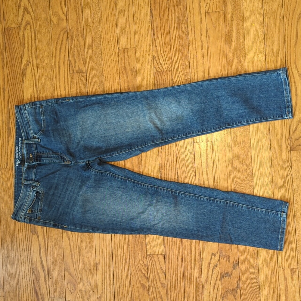GAP Blue Skinny Jeans with Distressed Details